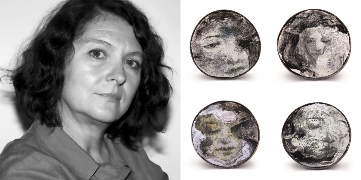 Fátima Tocornal，西班牙
Fátima Tocornal於1956年出生於加的斯，其後於在巴塞隆納學習壁畫和珠寶設計。
《Dreamers》，琺瑯、鍍鎳銀，0.5 x 6.5 x 6.5 cm 1套4件，2015年，以創作前的沉默為靈感的琺瑯銀片，結合材料和專業技藝，同時注入圖像作裝飾，是當代珠寶之中的出眾之作。